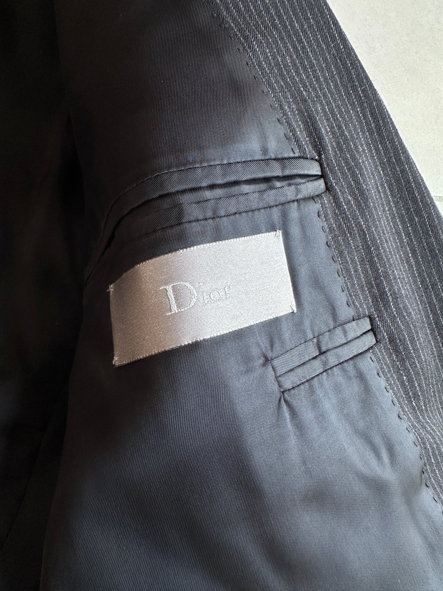 Dior Homme AW06 "These grey days" pinstripe suit