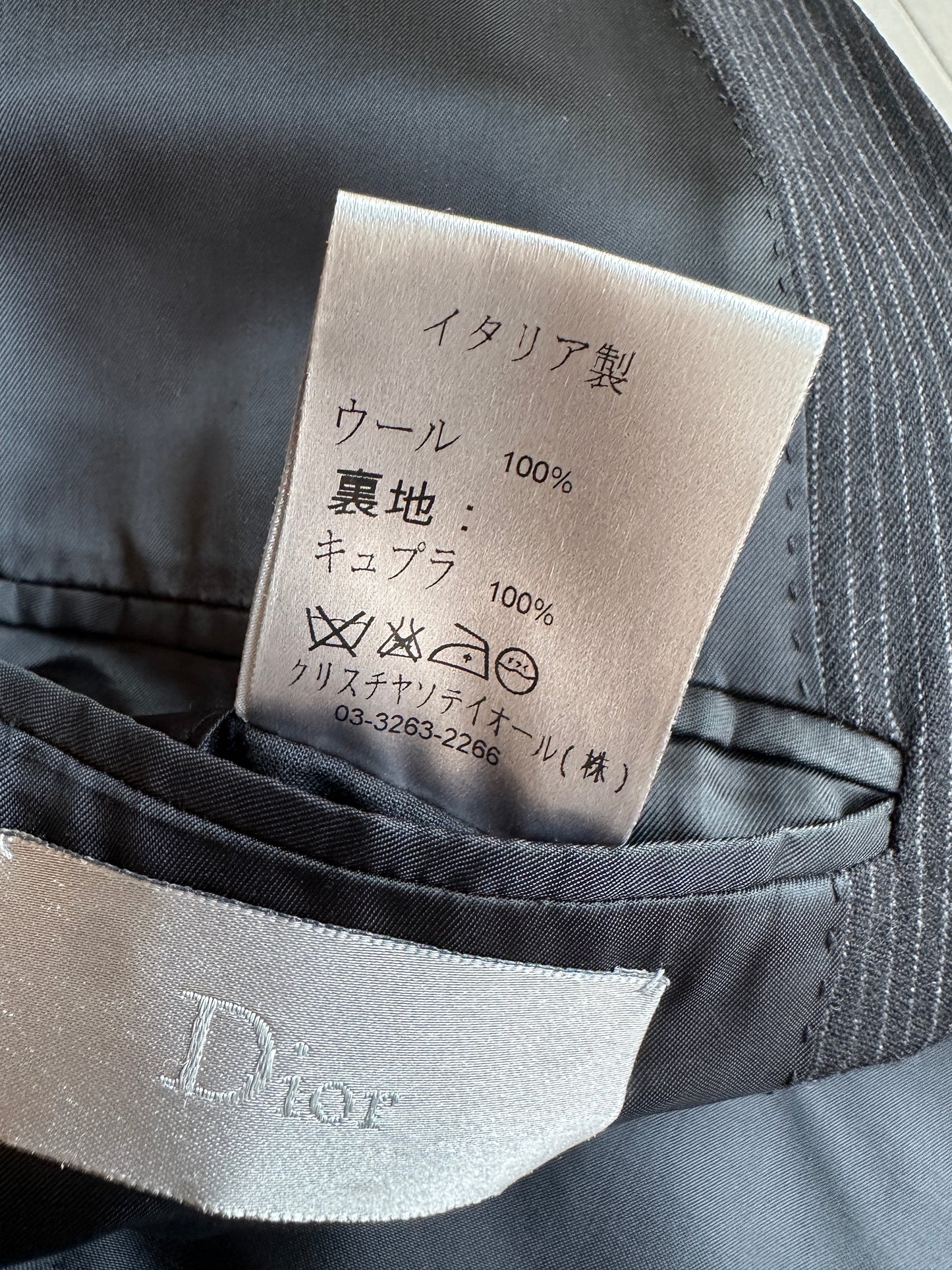 Dior Homme AW06 "These grey days" pinstripe suit