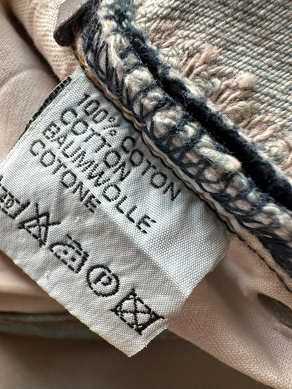 Dior Homme SS04 “Strip” waxed bleu claire clawmark denim