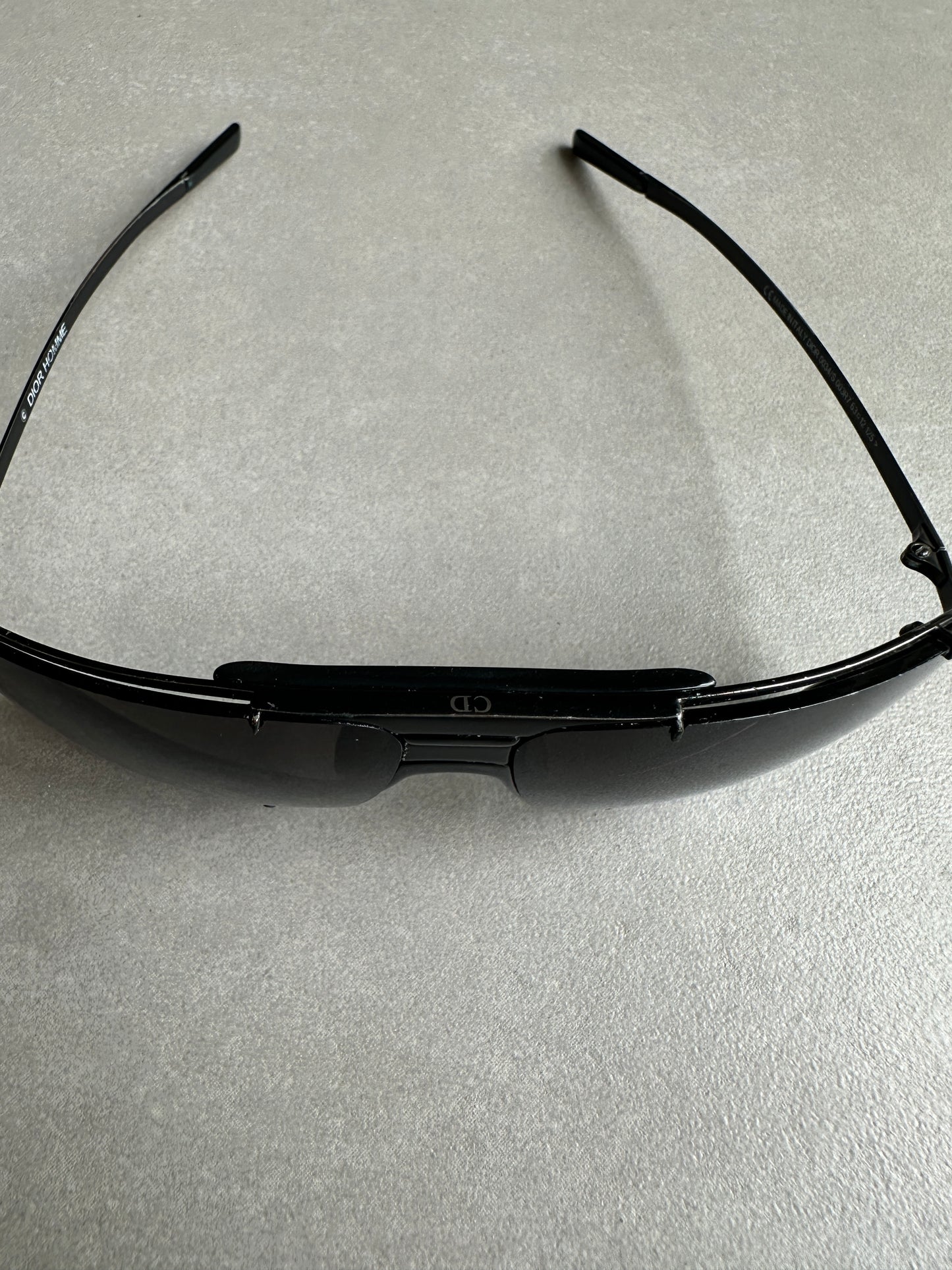 Dior Homme SS04 "Strip" Studded aviator sunglasses