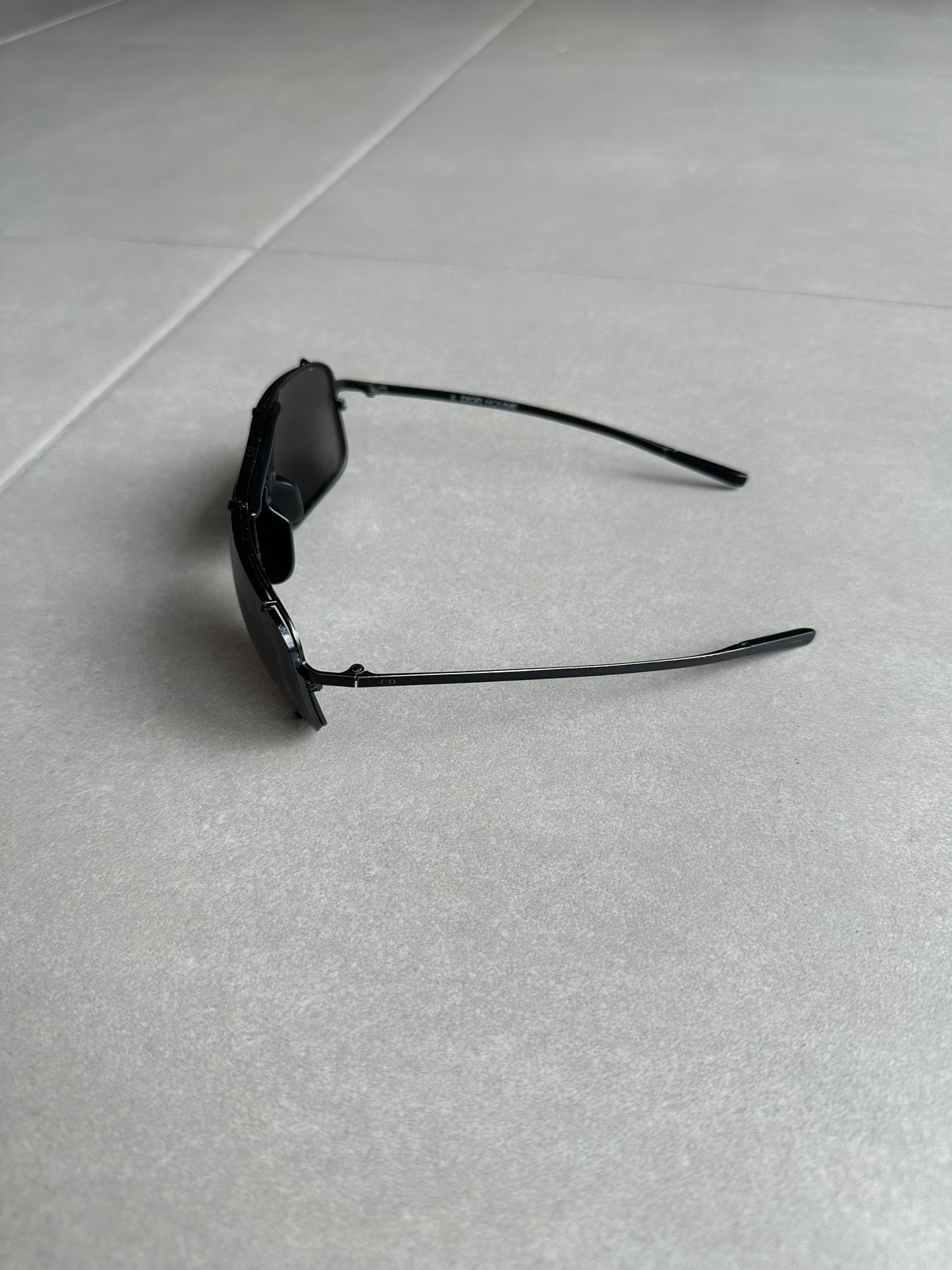 Dior Homme SS04 "Strip" Studded aviator sunglasses