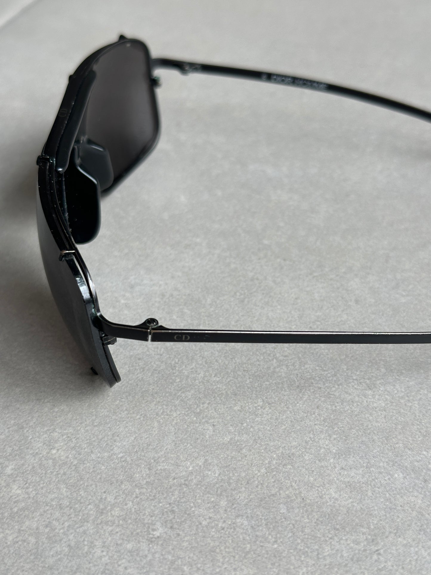Dior Homme SS04 "Strip" Studded aviator sunglasses
