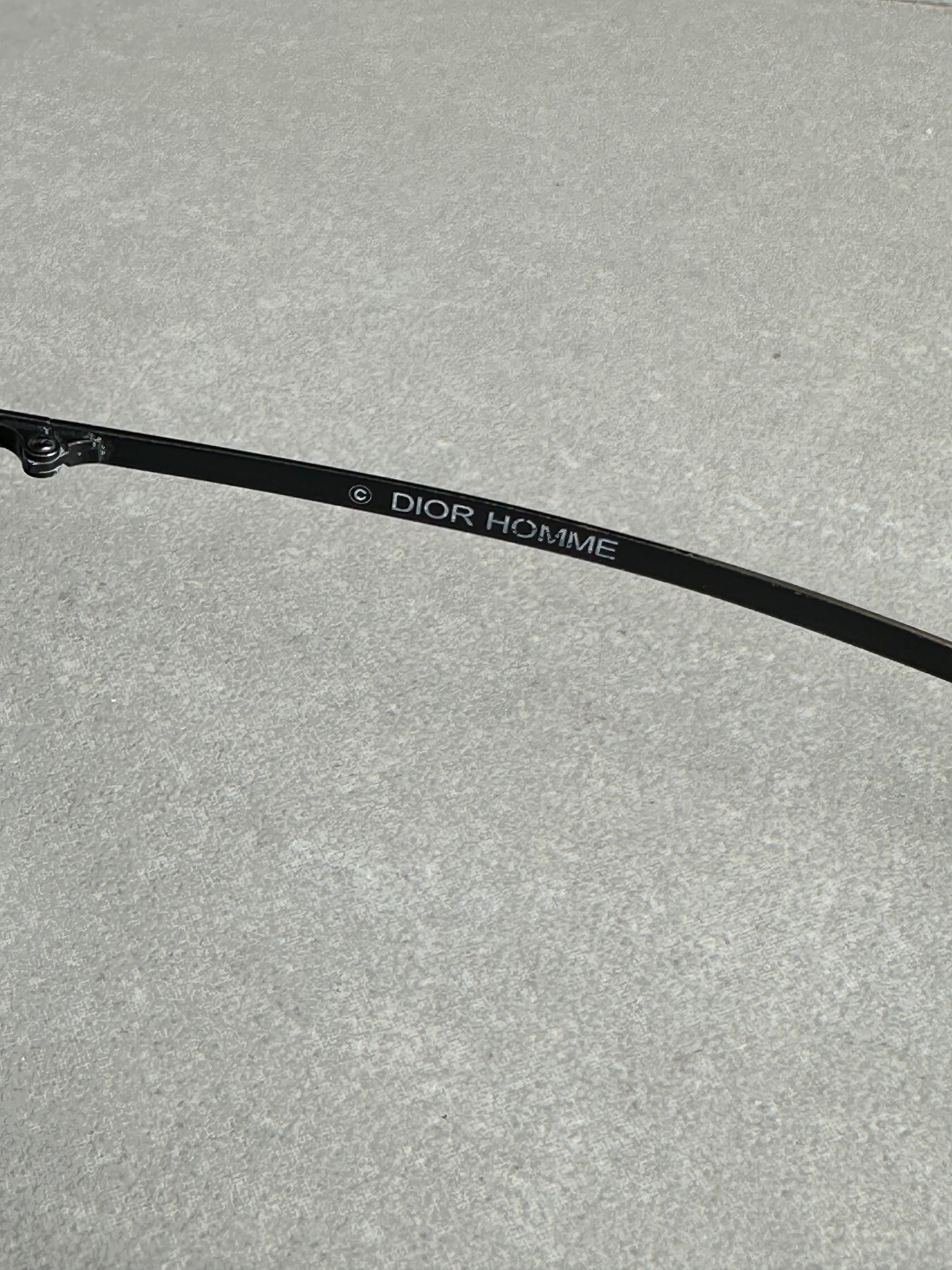 Dior Homme SS04 "Strip" Studded aviator sunglasses