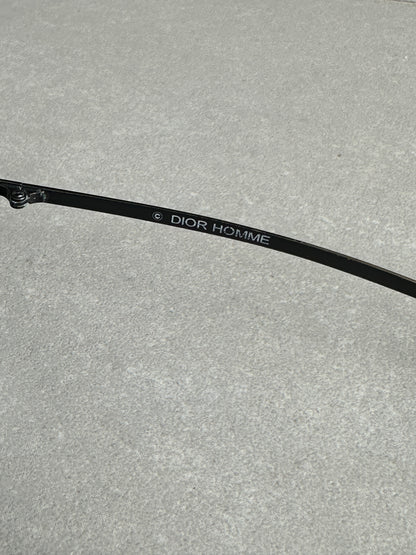 Dior Homme SS04 "Strip" Studded aviator sunglasses