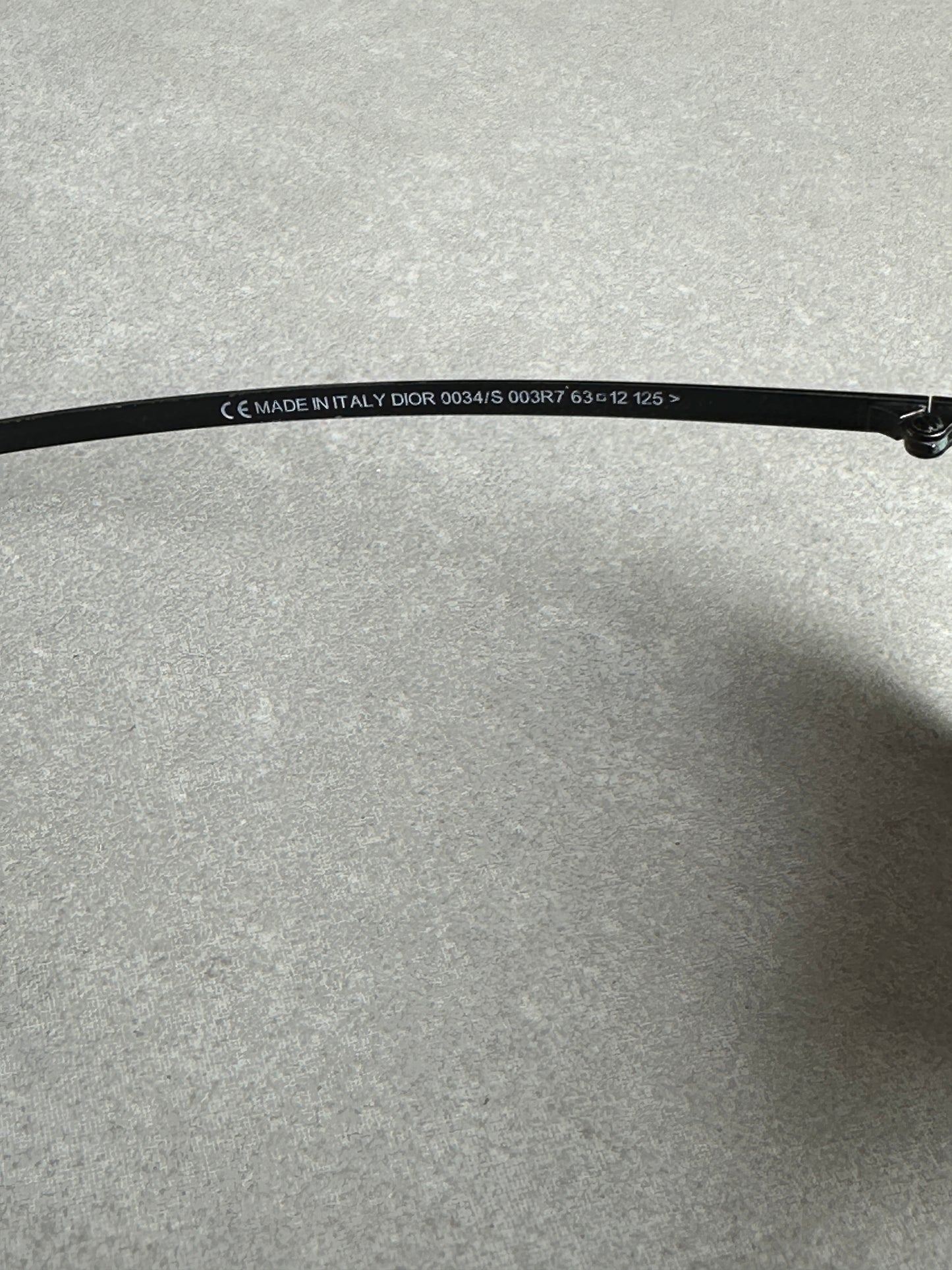 Dior Homme SS04 "Strip" Studded aviator sunglasses