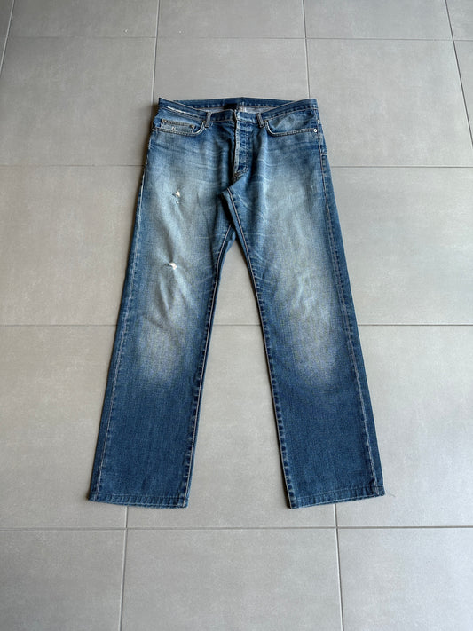 Dior homme AW04 “Victim of the crime” whiskered washed denim