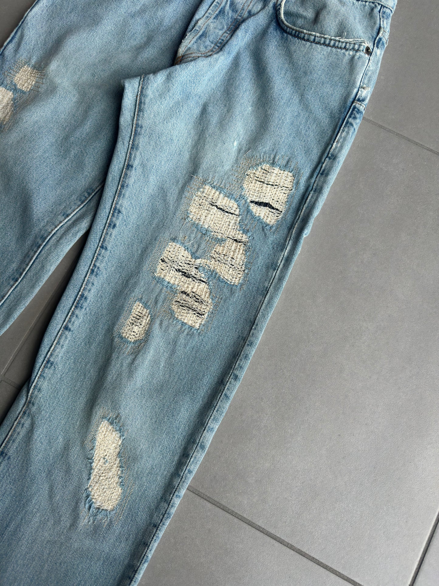 Dior Homme SS06 "The World Was A Mess, But His Hair Was Perfect" crash denim