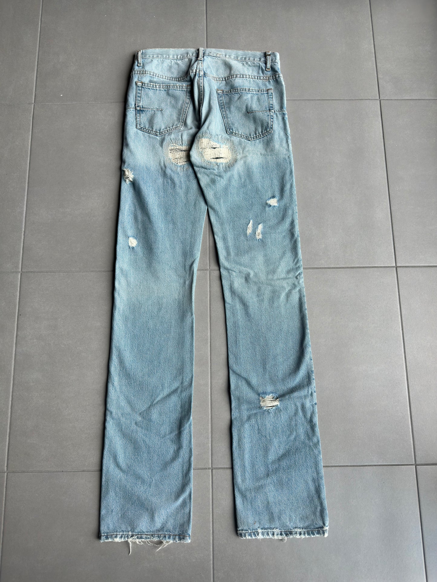 Dior Homme SS06 "The World Was A Mess, But His Hair Was Perfect" crash denim