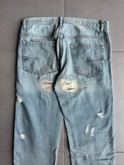 Dior Homme SS06 "The World Was A Mess, But His Hair Was Perfect" crash denim