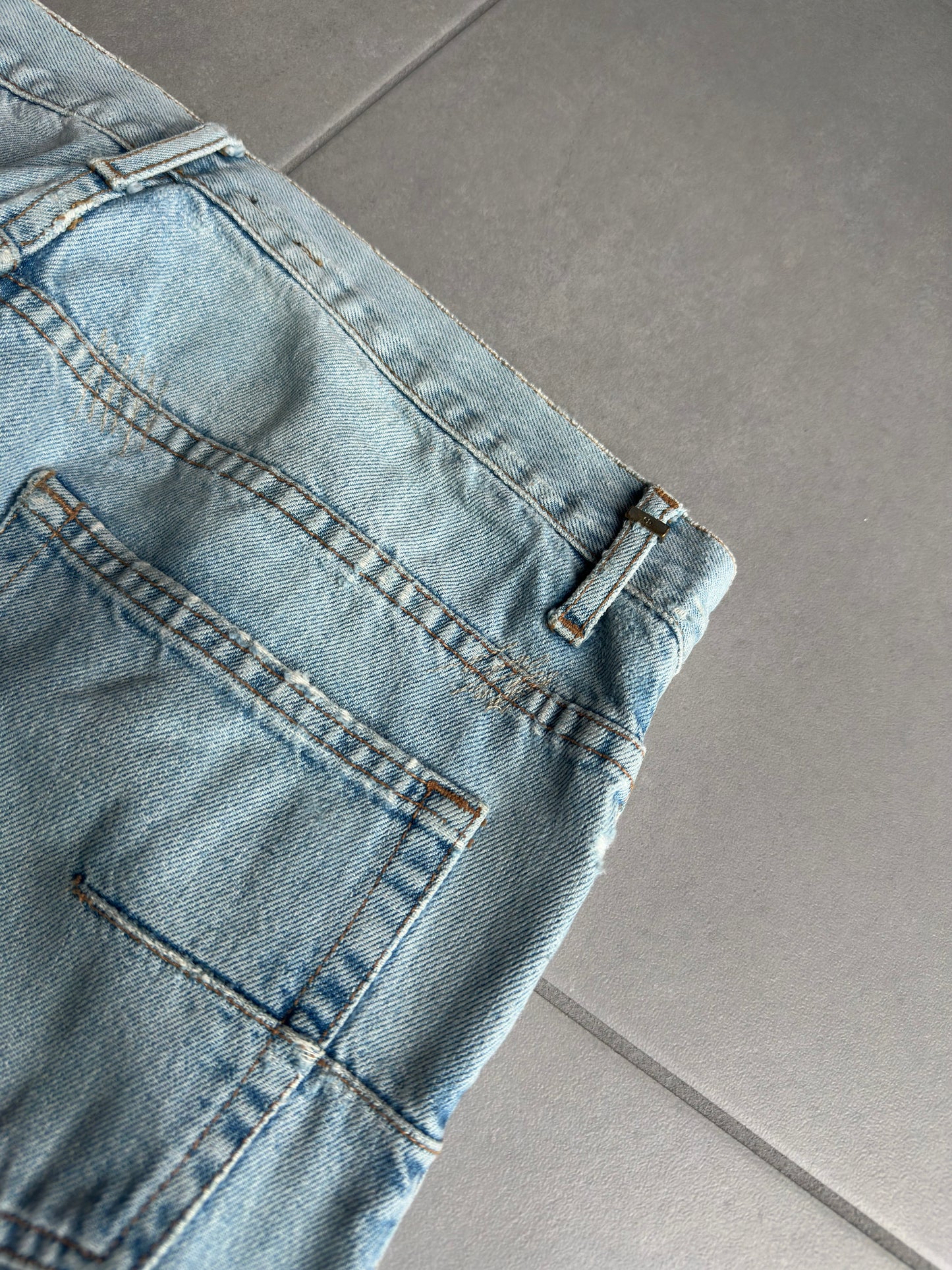 Dior Homme SS06 "The World Was A Mess, But His Hair Was Perfect" crash denim