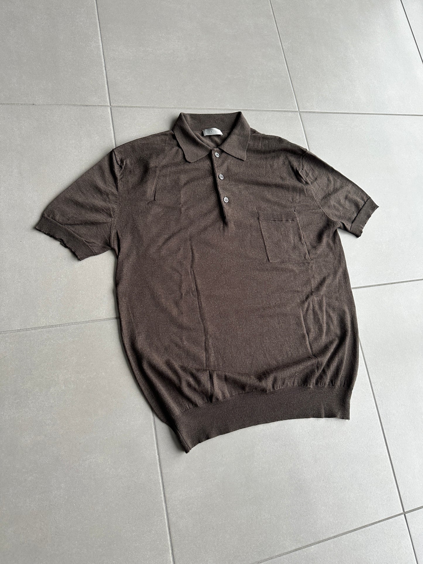 Dior Homme SS05 “BECK/Untitled” chest pocket polo shirt