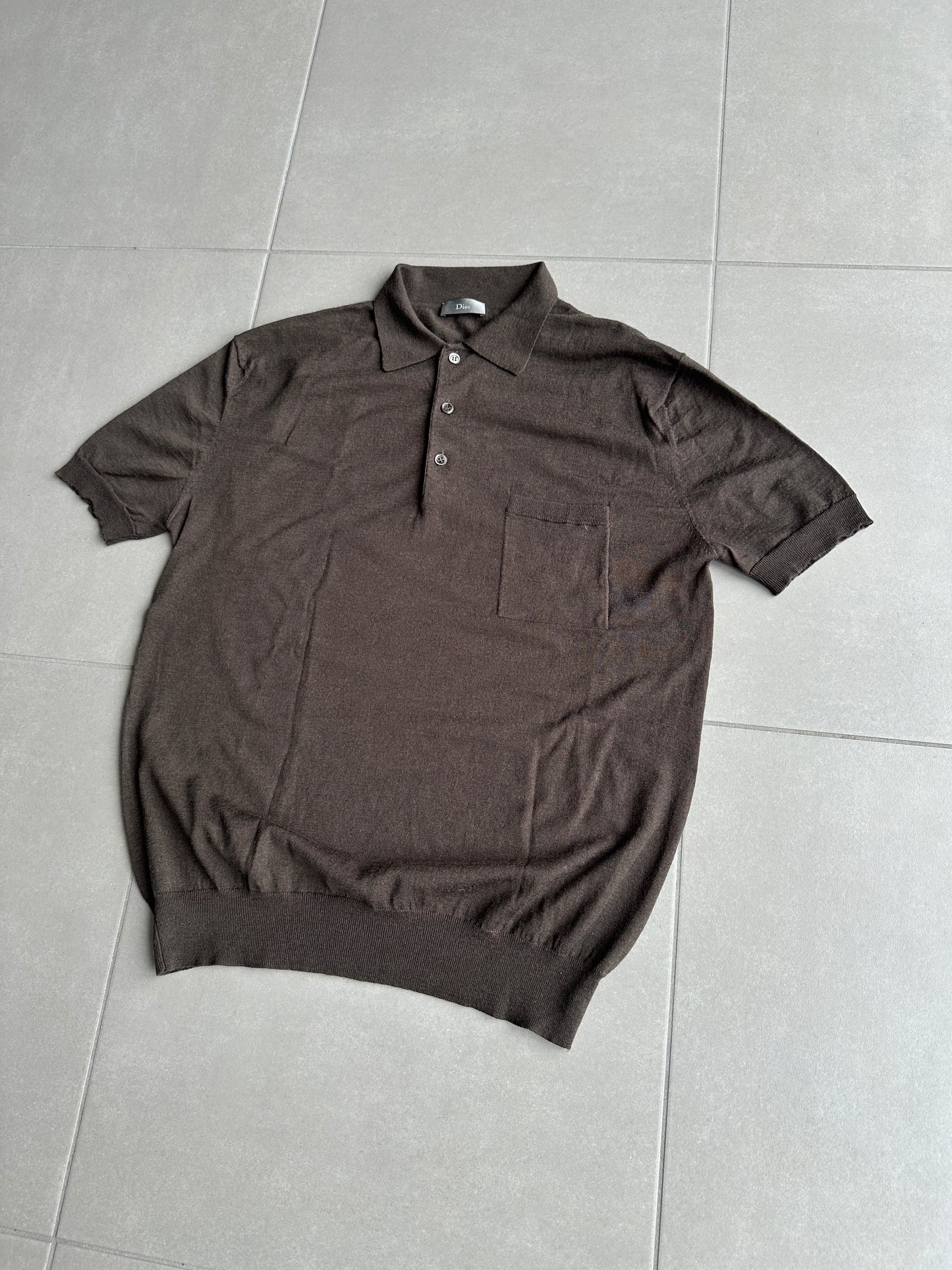 Dior Homme SS05 “BECK/Untitled” chest pocket polo shirt