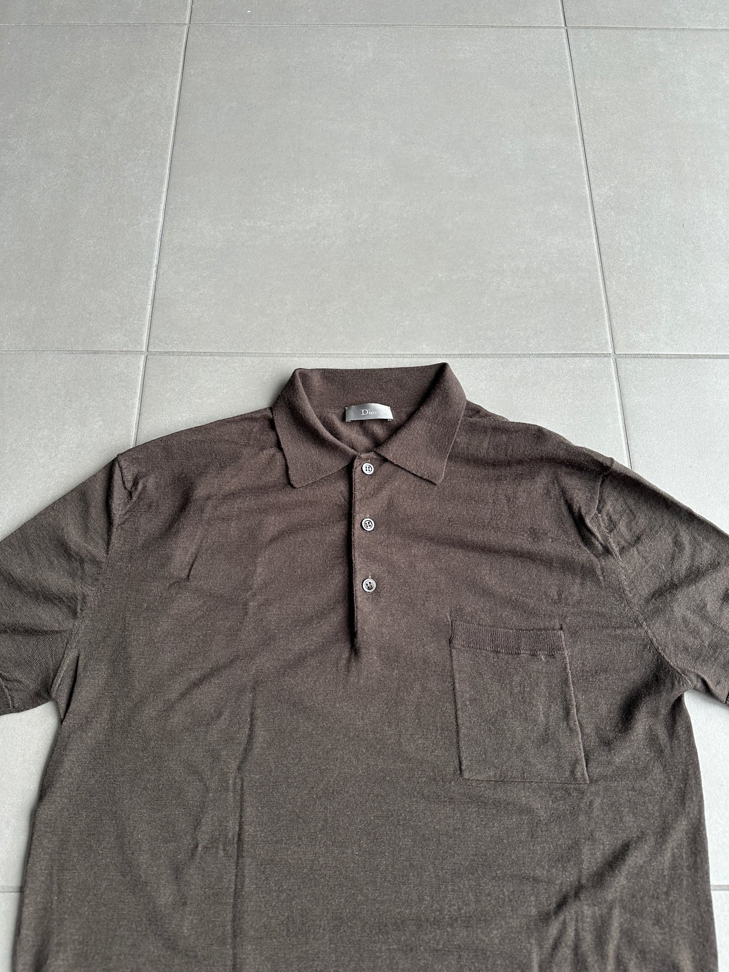 Dior Homme SS05 “BECK/Untitled” chest pocket polo shirt