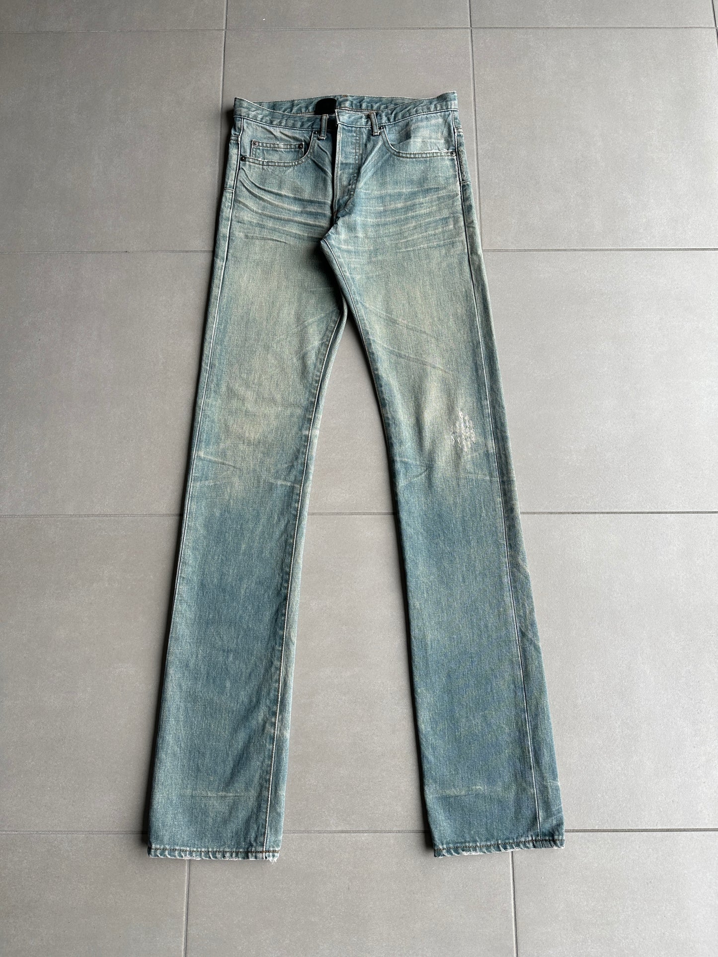 Dior Homme SS04 "strip" Bleu caire denim