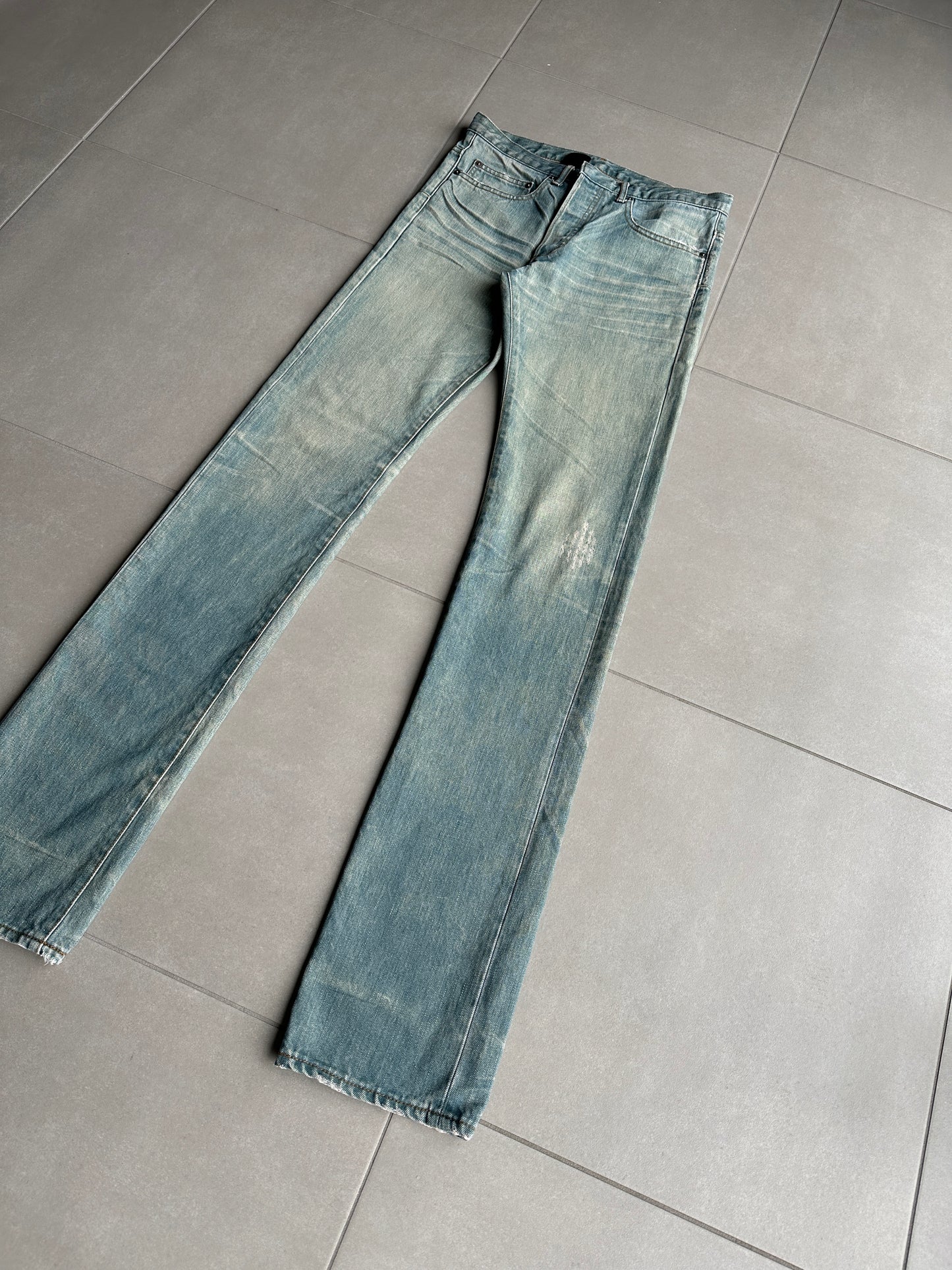 Dior Homme SS04 "strip" Bleu caire denim