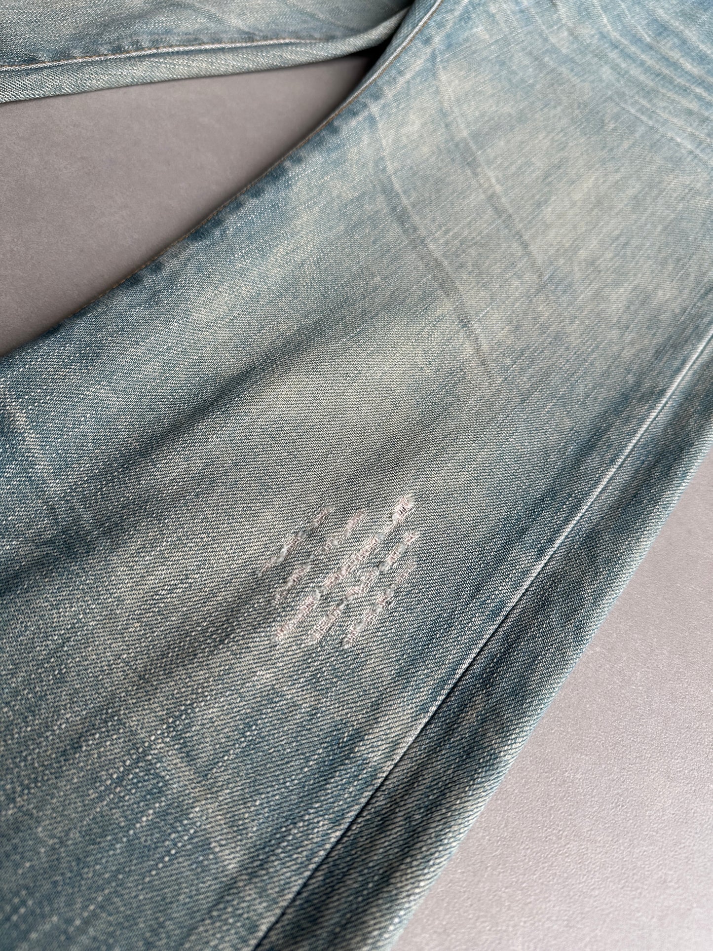 Dior Homme SS04 "strip" Bleu caire denim