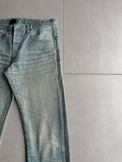 Dior Homme SS04 "strip" Bleu caire denim