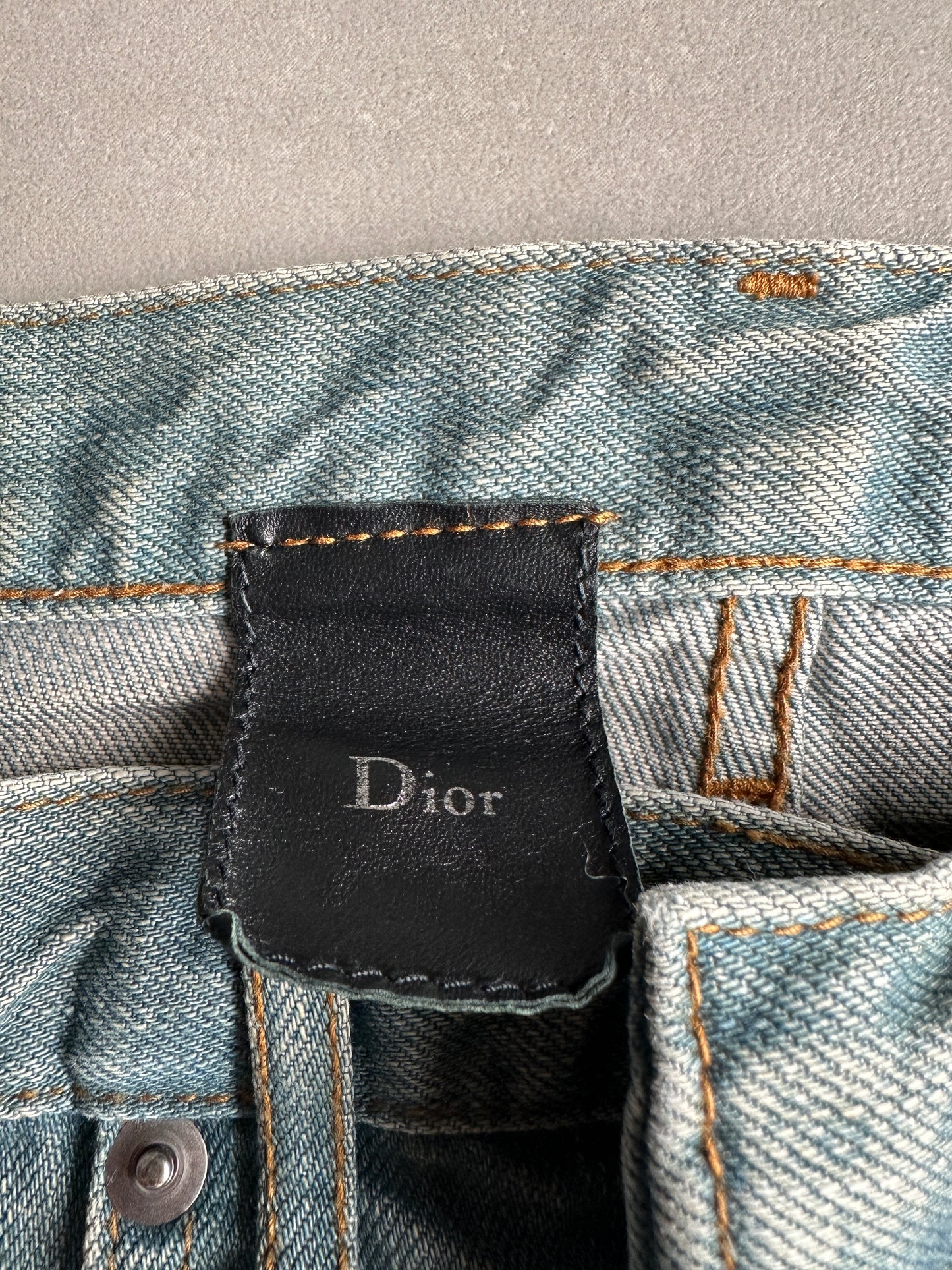Dior Homme SS04 "strip" Bleu caire denim