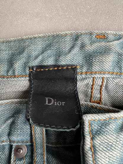 Dior Homme SS04 "strip" Bleu caire denim