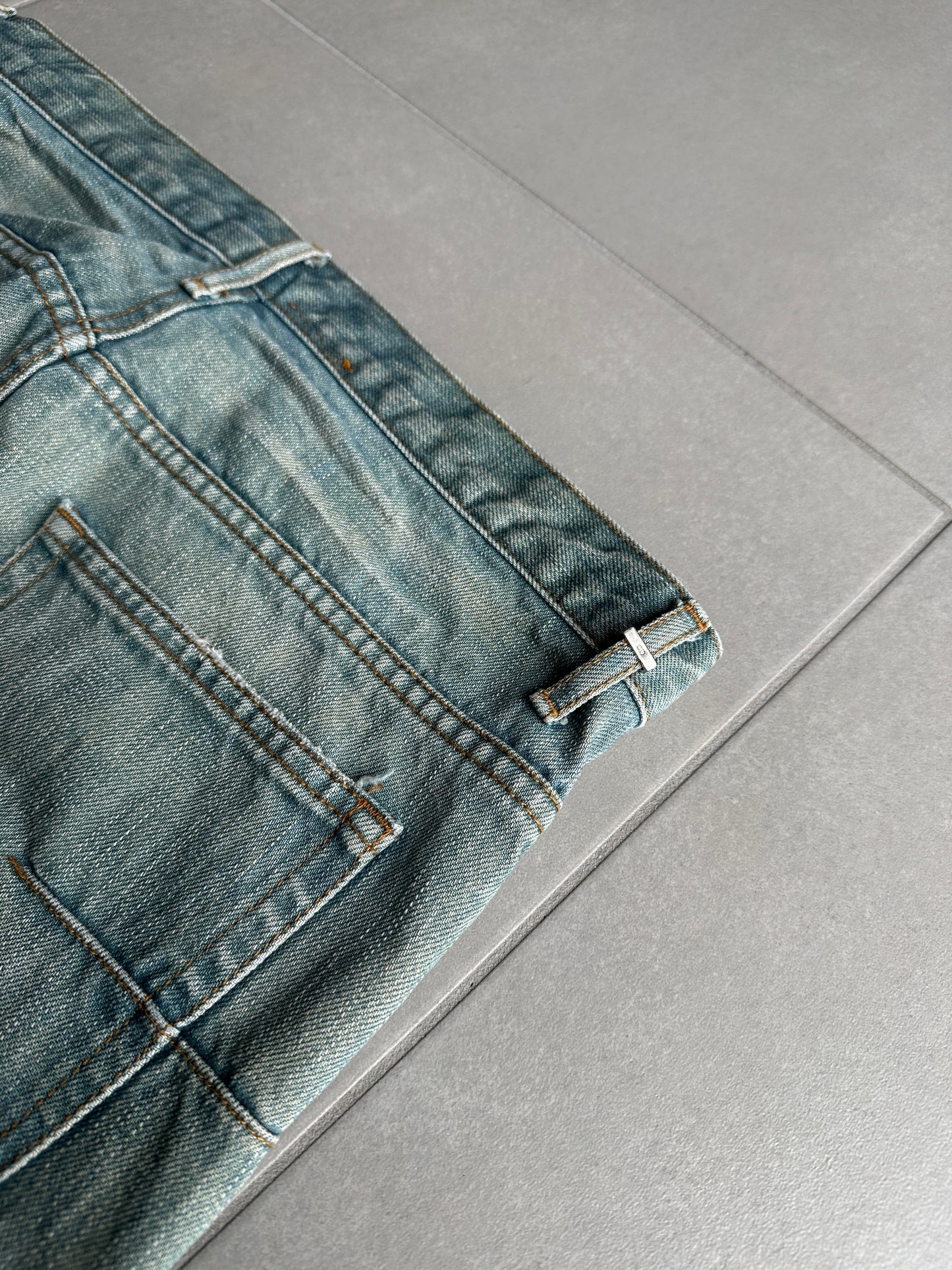 Dior Homme SS04 "strip" Bleu caire denim