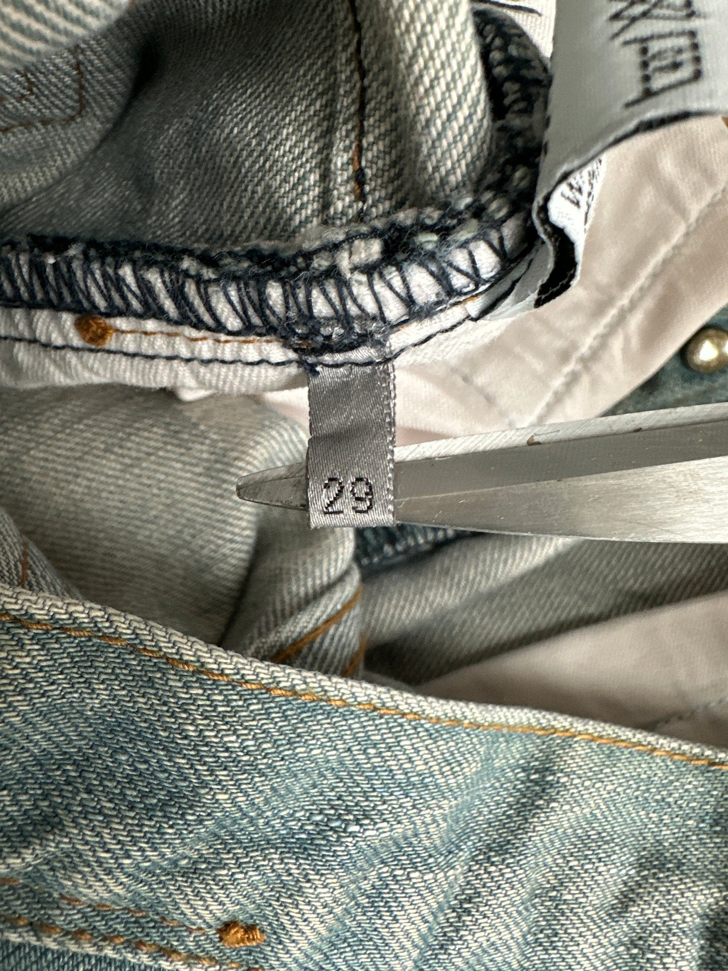 Dior Homme SS04 "strip" Bleu caire denim