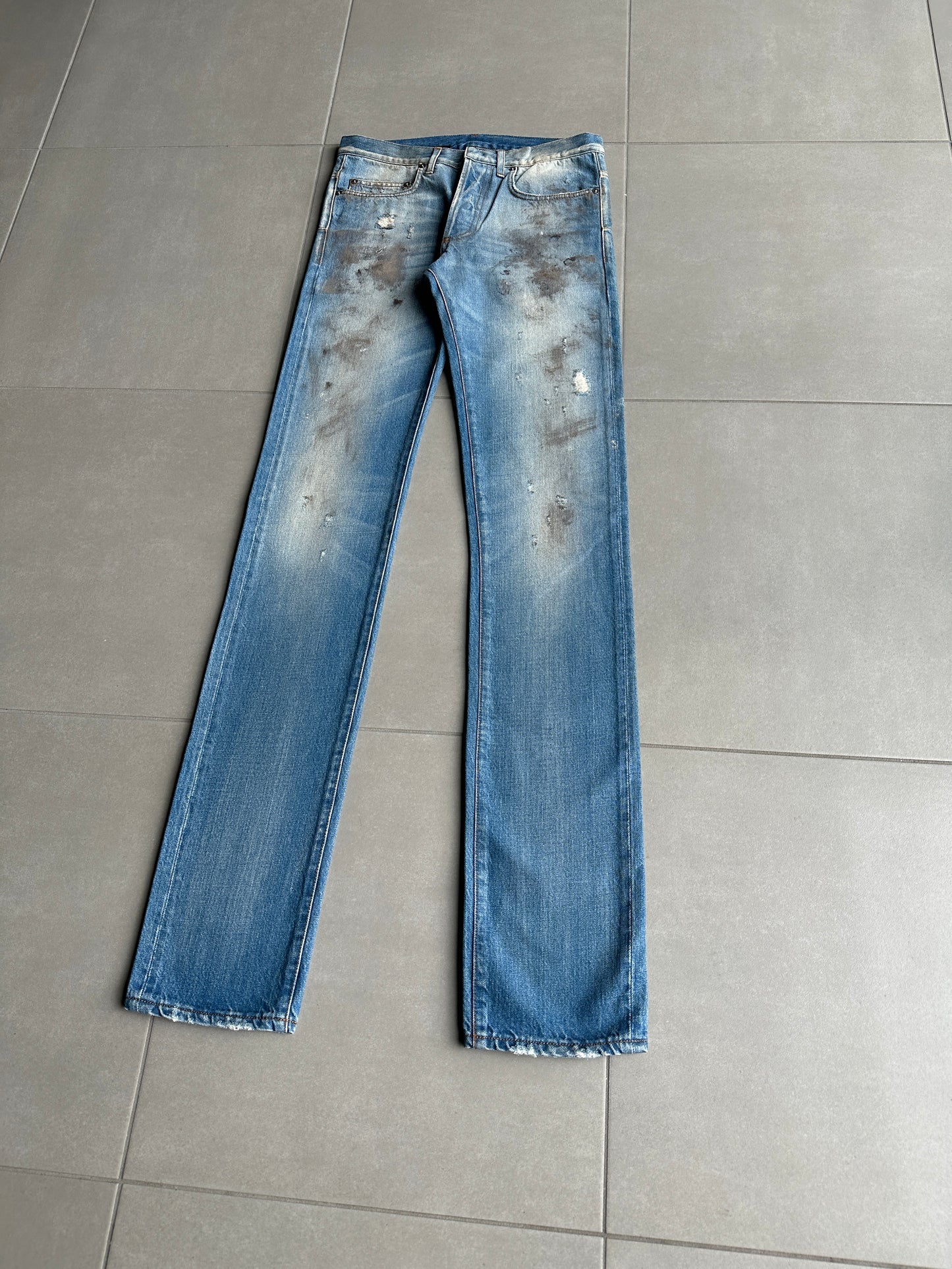 Dior Homme SS11 Dirt washed distressed denim