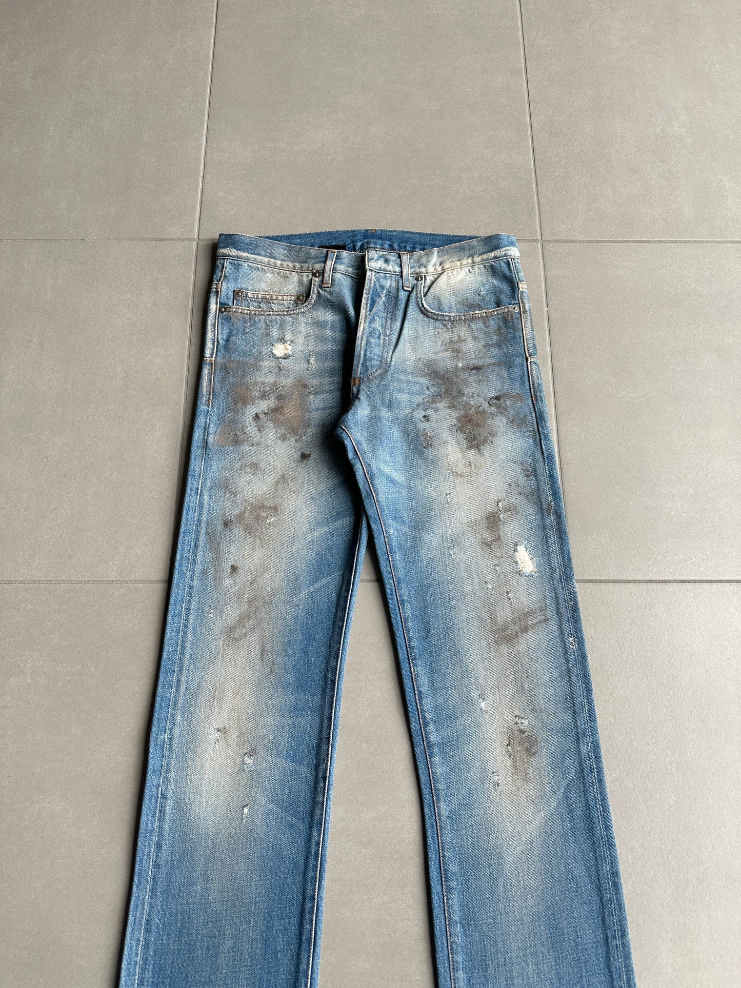 Dior Homme SS11 Dirt washed distressed denim