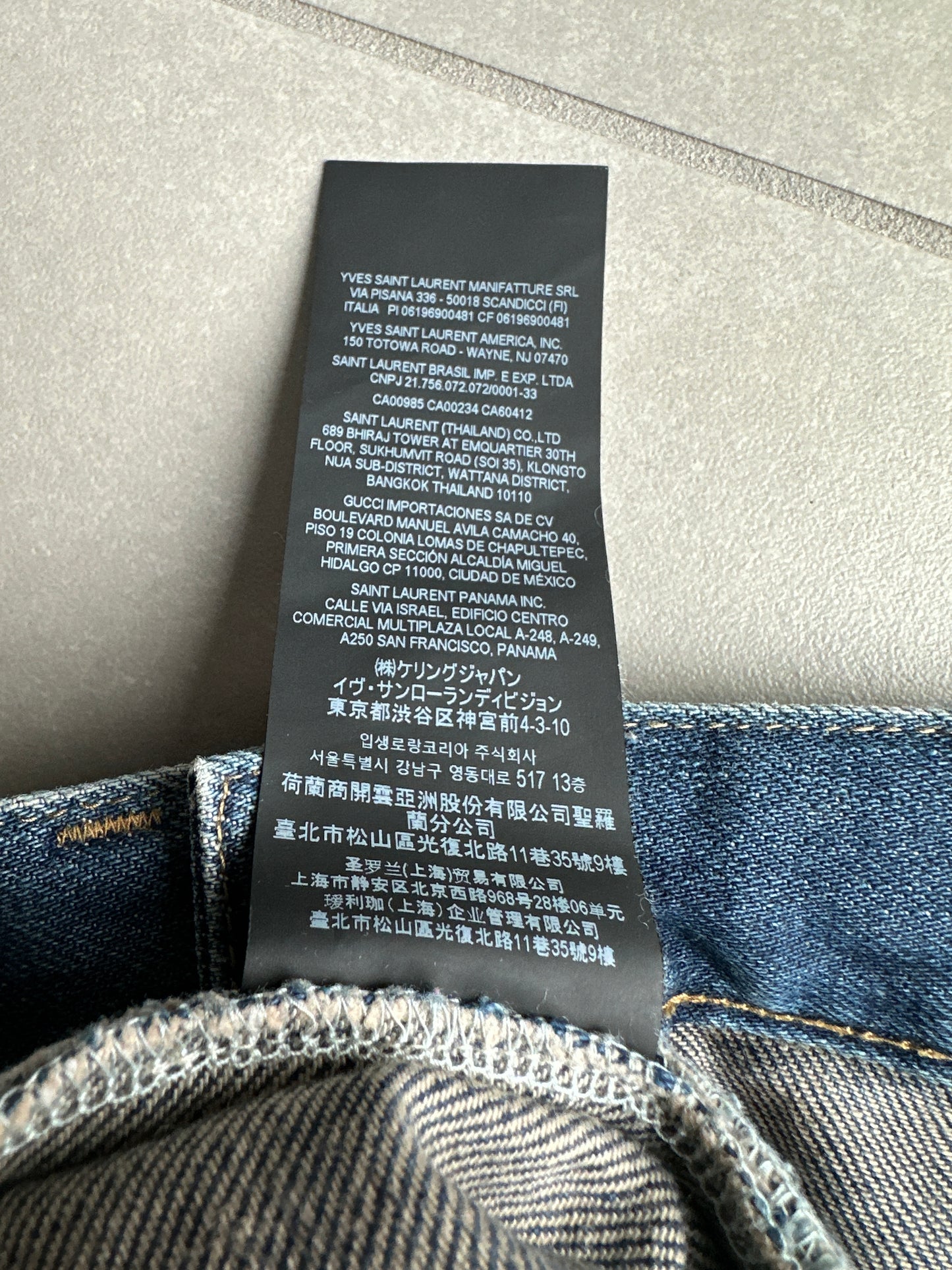 Saint Laurent Paris AW21 dark wash D02 jeans