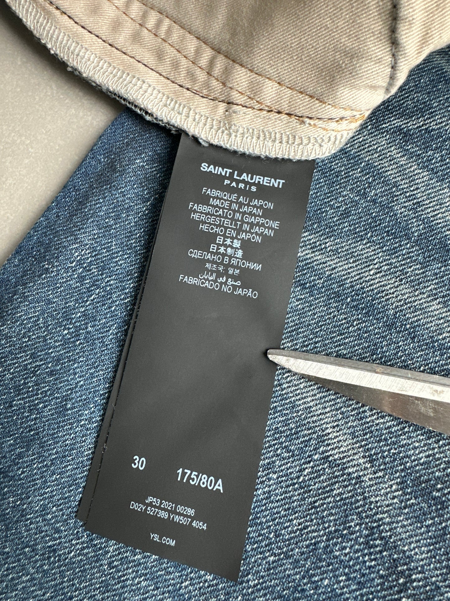 Saint Laurent Paris AW21 dark wash D02 jeans