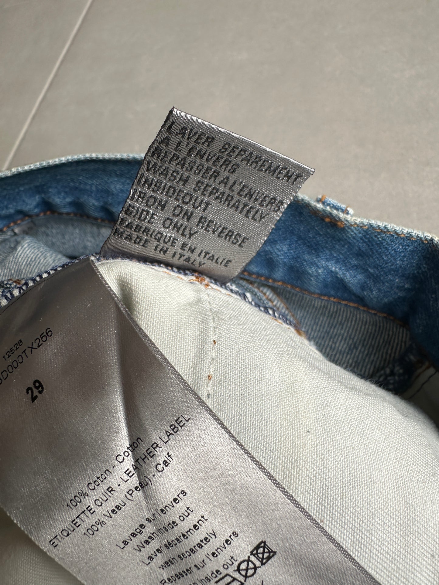 Dior Homme SS11 Dirt washed distressed denim