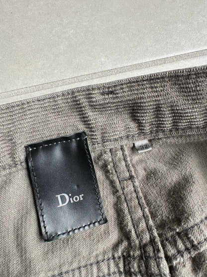 Dior Homme AW04 “Victim Of The Crime” Corduroy claw mark trousers