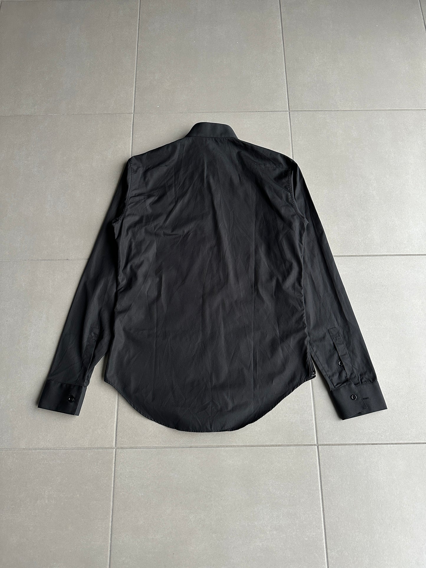 Dior Homme AW05 “In the morning” frill button up tuxedo shirt