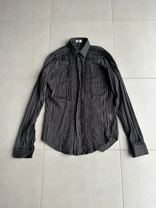 Dior Homme SS05 "BECK/Untitled" semi sheer striped button up