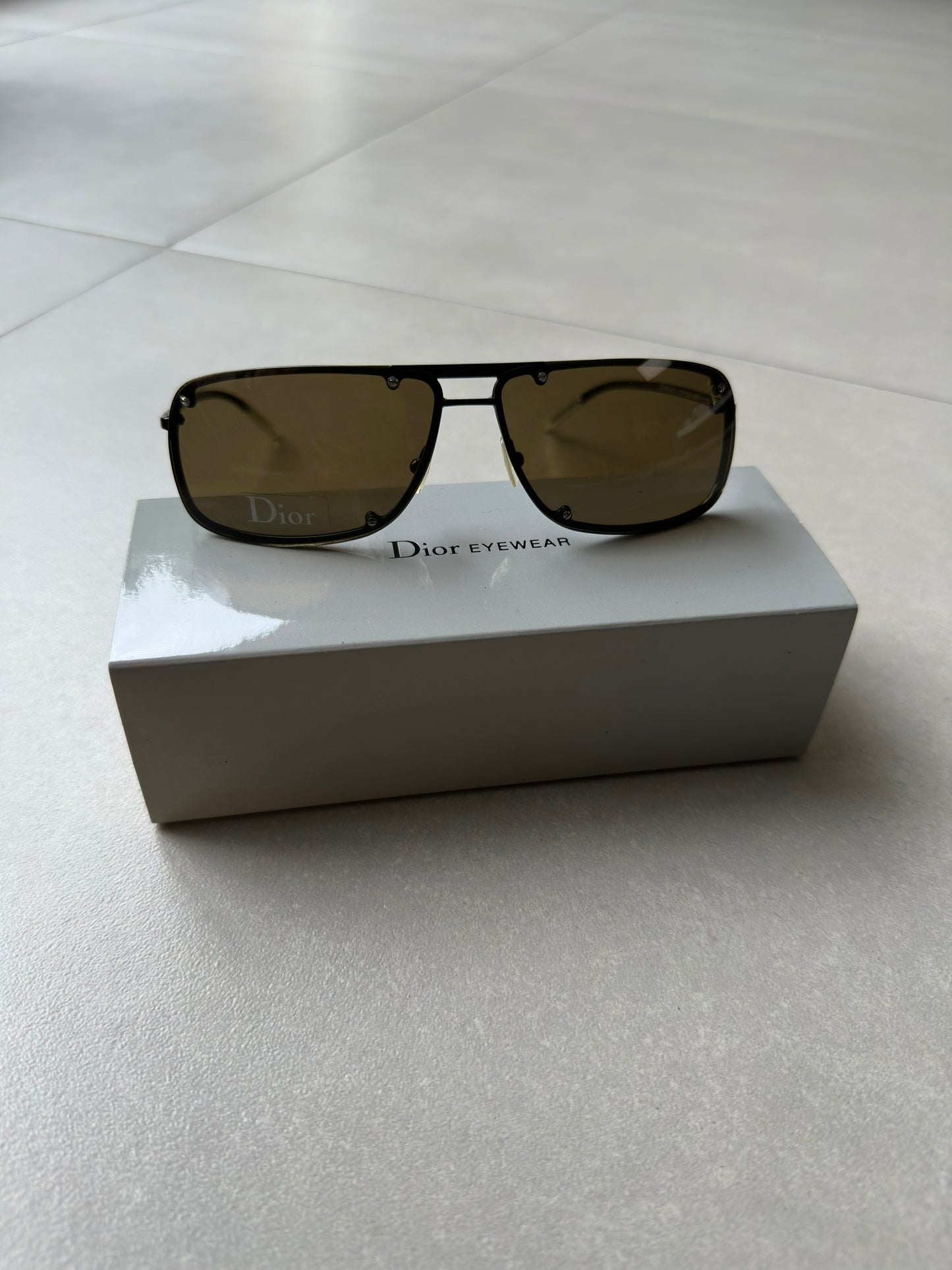 Dior Homme AW03 "Luster" studded aviator sunglasses