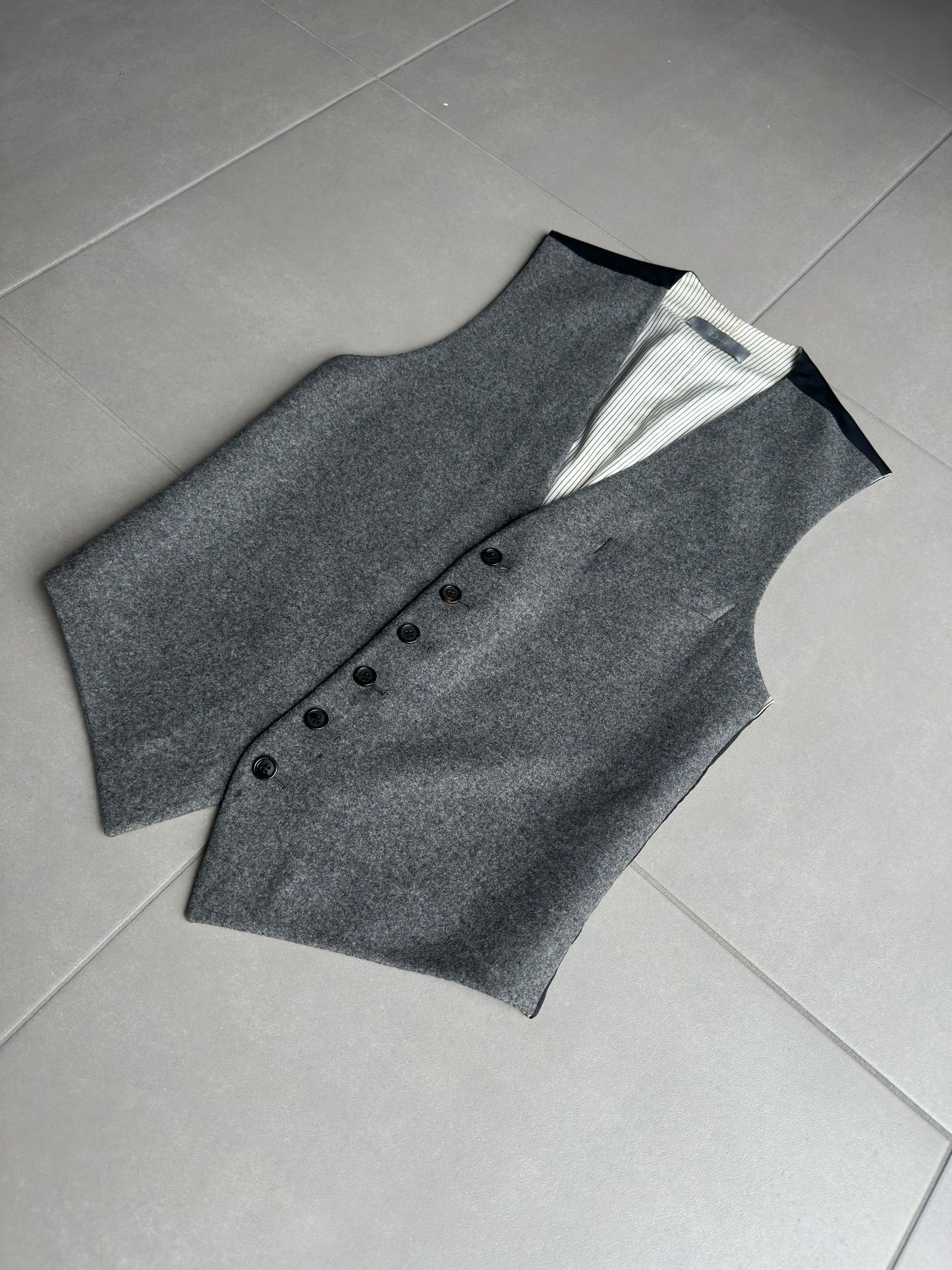 Dior homme AW02 “reflexion” cashmere/wool vest