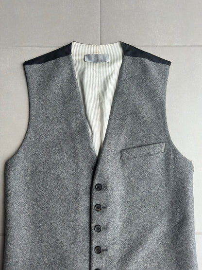Dior homme AW02 “reflexion” cashmere/wool vest