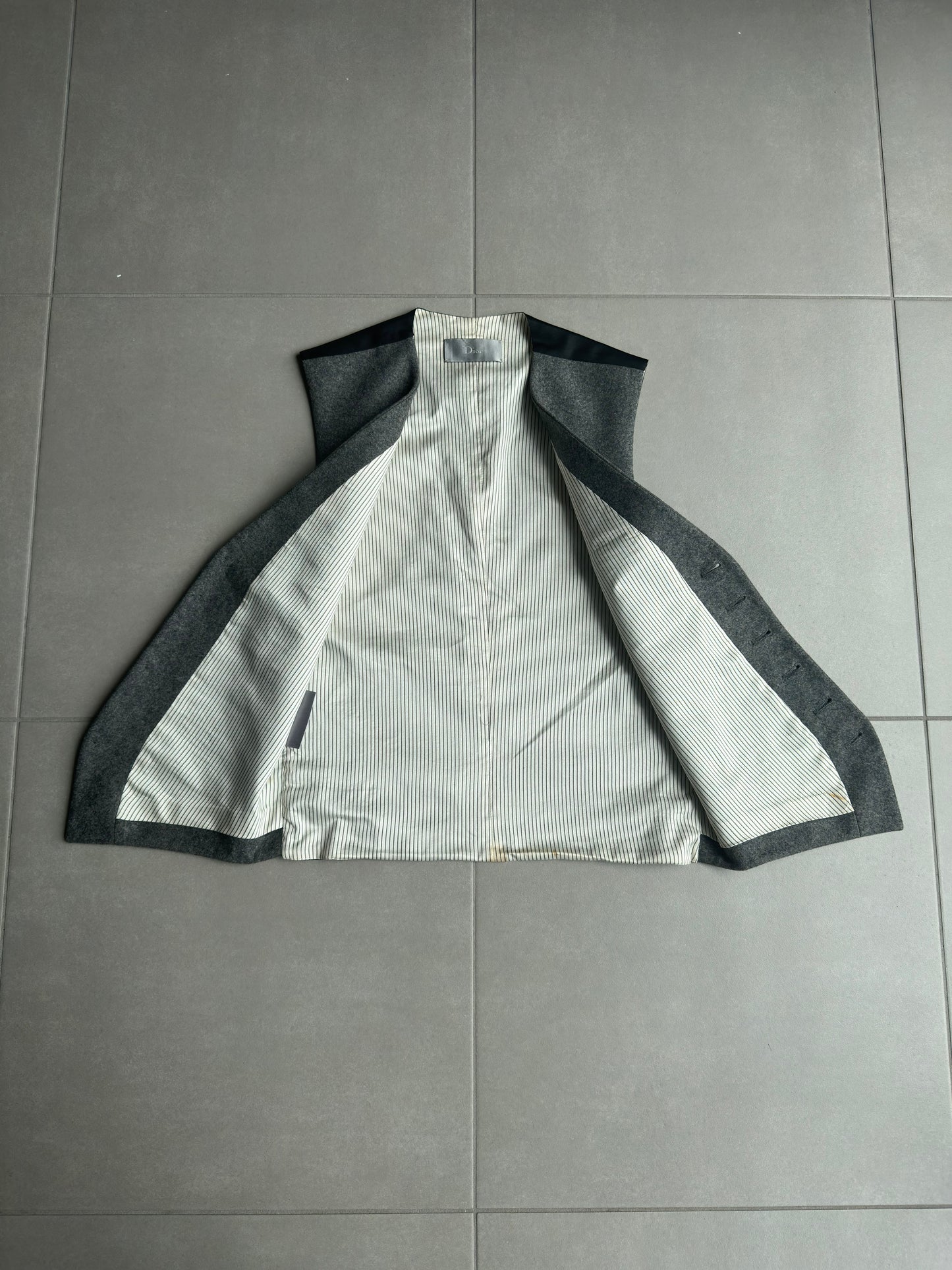 Dior homme AW02 “reflexion” cashmere/wool vest