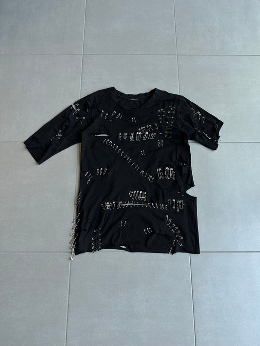 Balmain SS11 Safety pin destroyed t-shirt