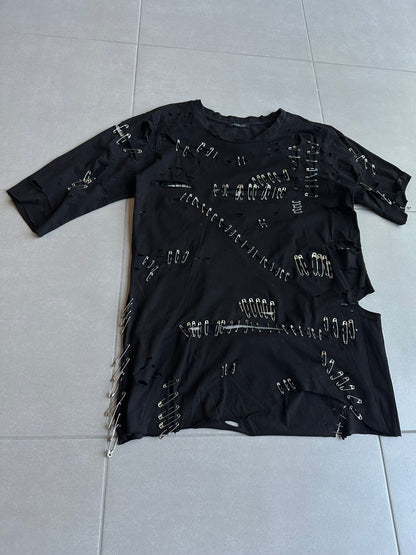 Balmain SS11 Safety pin destroyed t-shirt