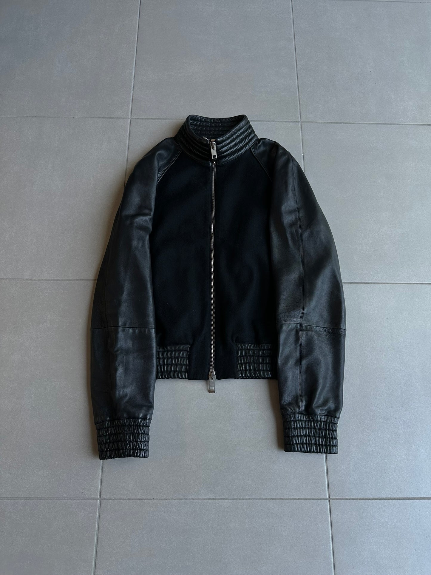 Dior Homme AW04 “VOTC” wool/cashmere leather bomber jacket