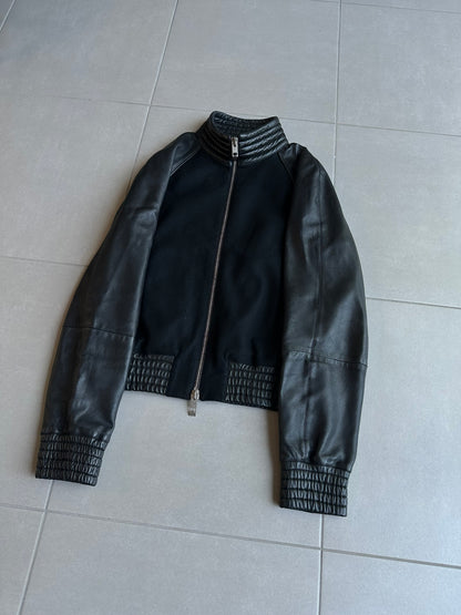 Dior Homme AW04 “VOTC” wool/cashmere leather bomber jacket