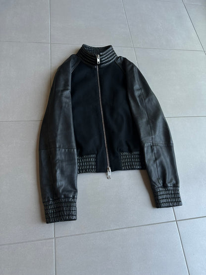 Dior Homme AW04 “VOTC” wool/cashmere leather bomber jacket