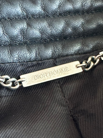 Dior Homme AW04 “VOTC” wool/cashmere leather bomber jacket