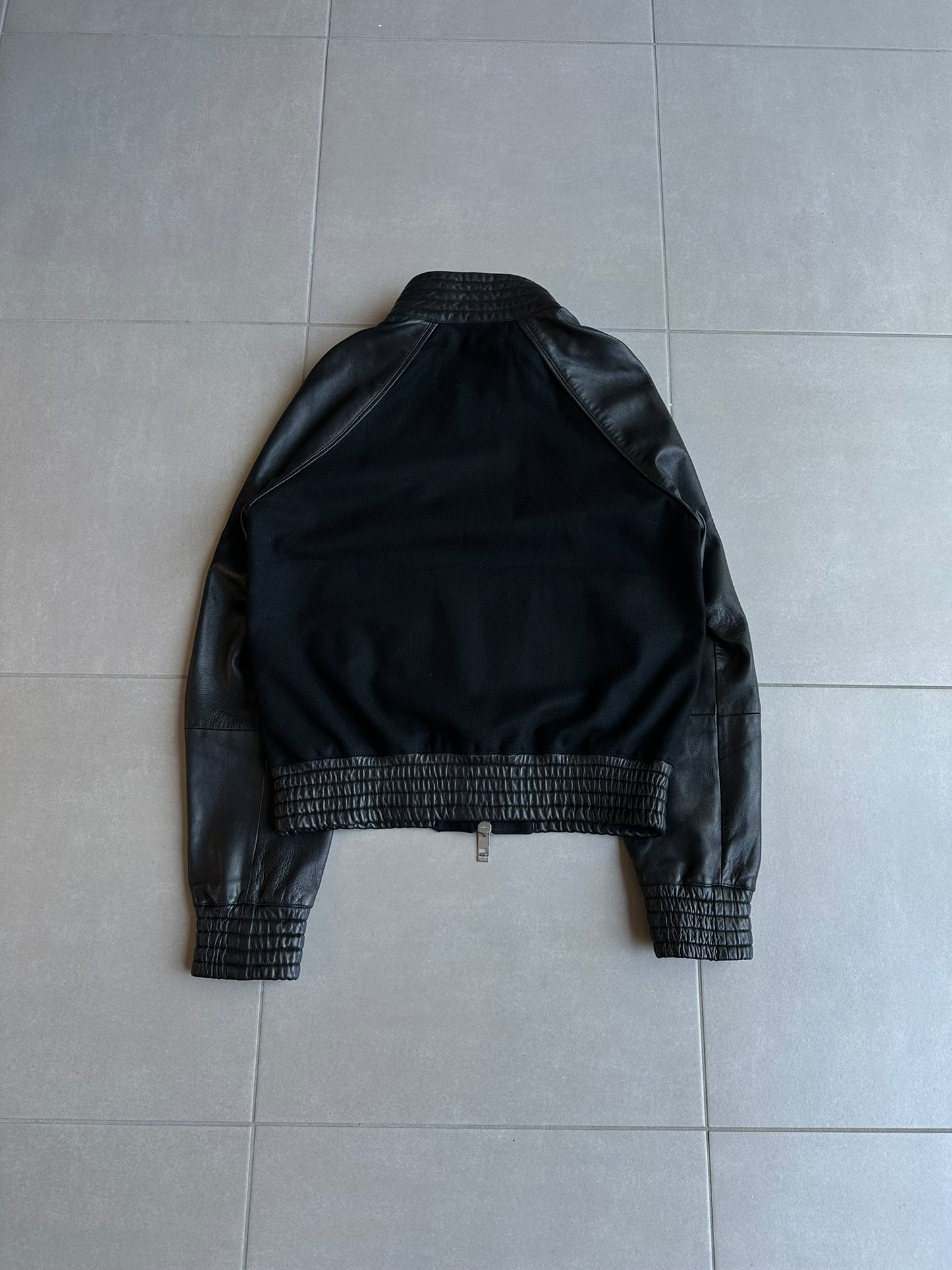 Dior Homme AW04 “VOTC” wool/cashmere leather bomber jacket
