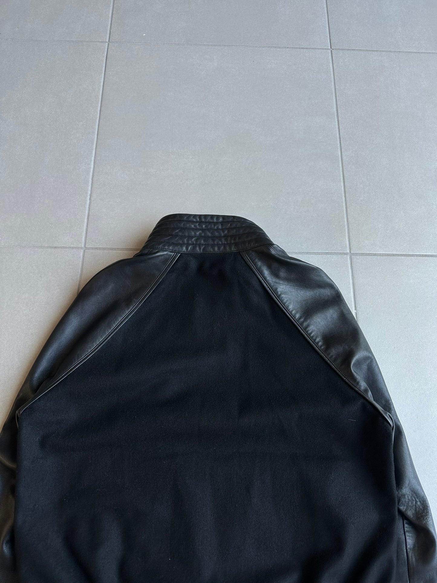 Dior Homme AW04 “VOTC” wool/cashmere leather bomber jacket