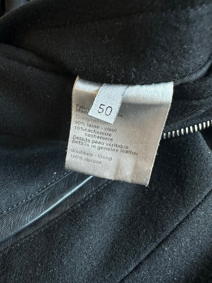Dior Homme AW04 “VOTC” wool/cashmere leather bomber jacket