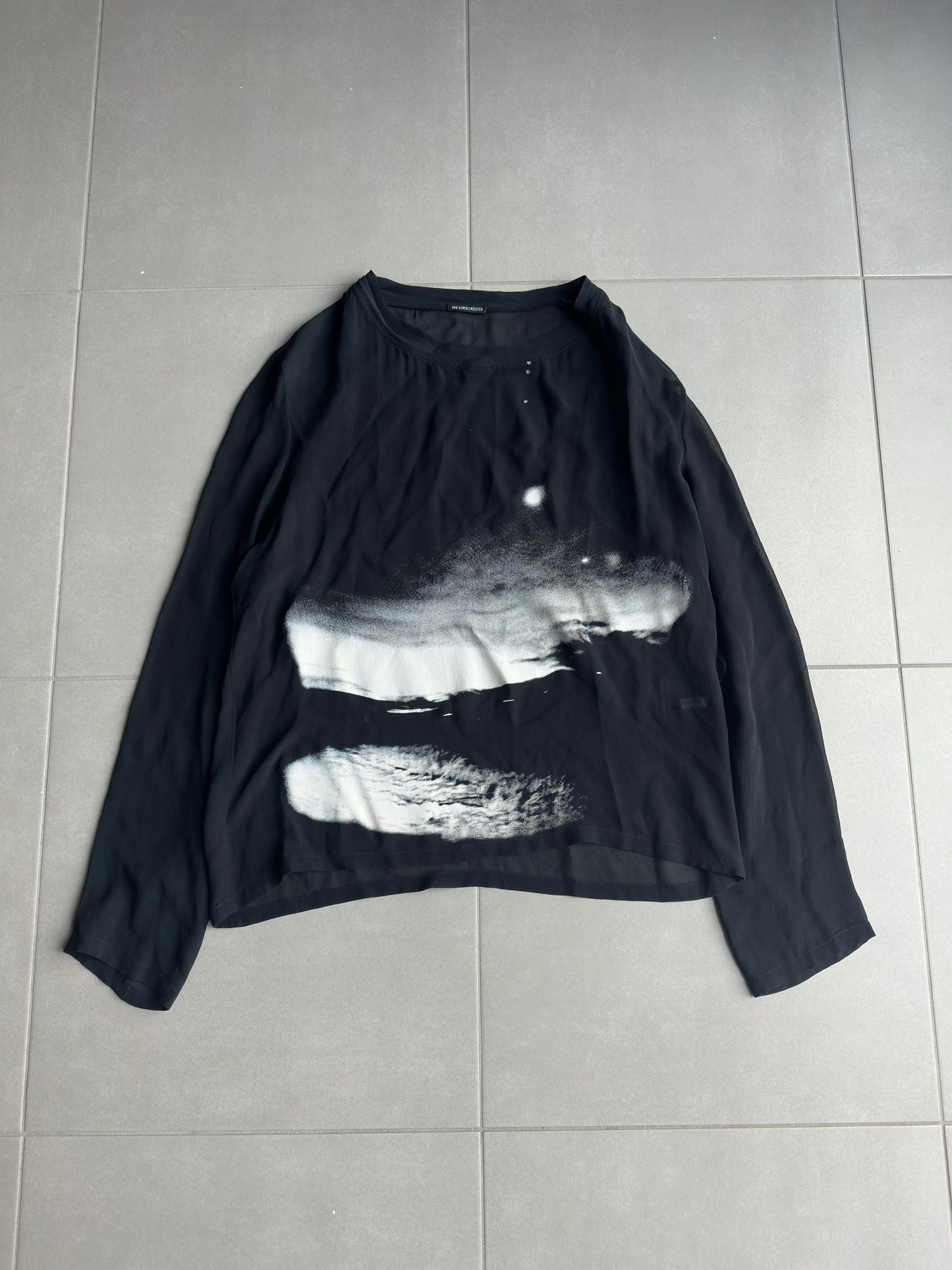 Ann Demeulemeester AW03 sunset long-sleeved shirt
