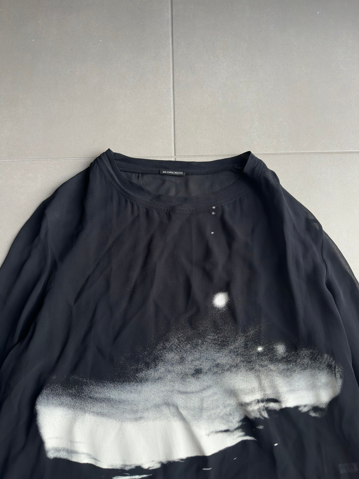 Ann Demeulemeester AW03 sunset long-sleeved shirt