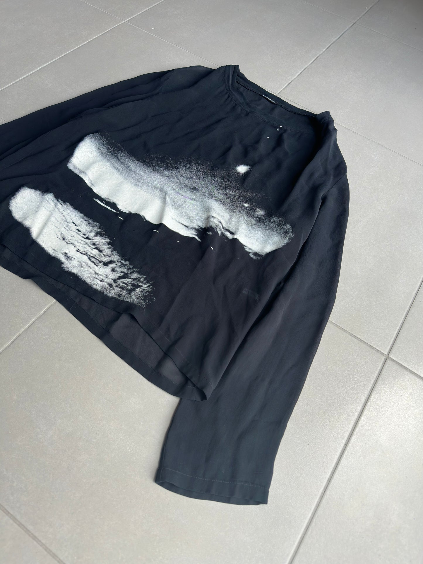 Ann Demeulemeester AW03 sunset long-sleeved shirt