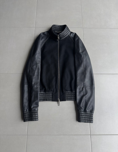 Dior Homme AW04 “VOTC” wool/cashmere leather bomber jacket